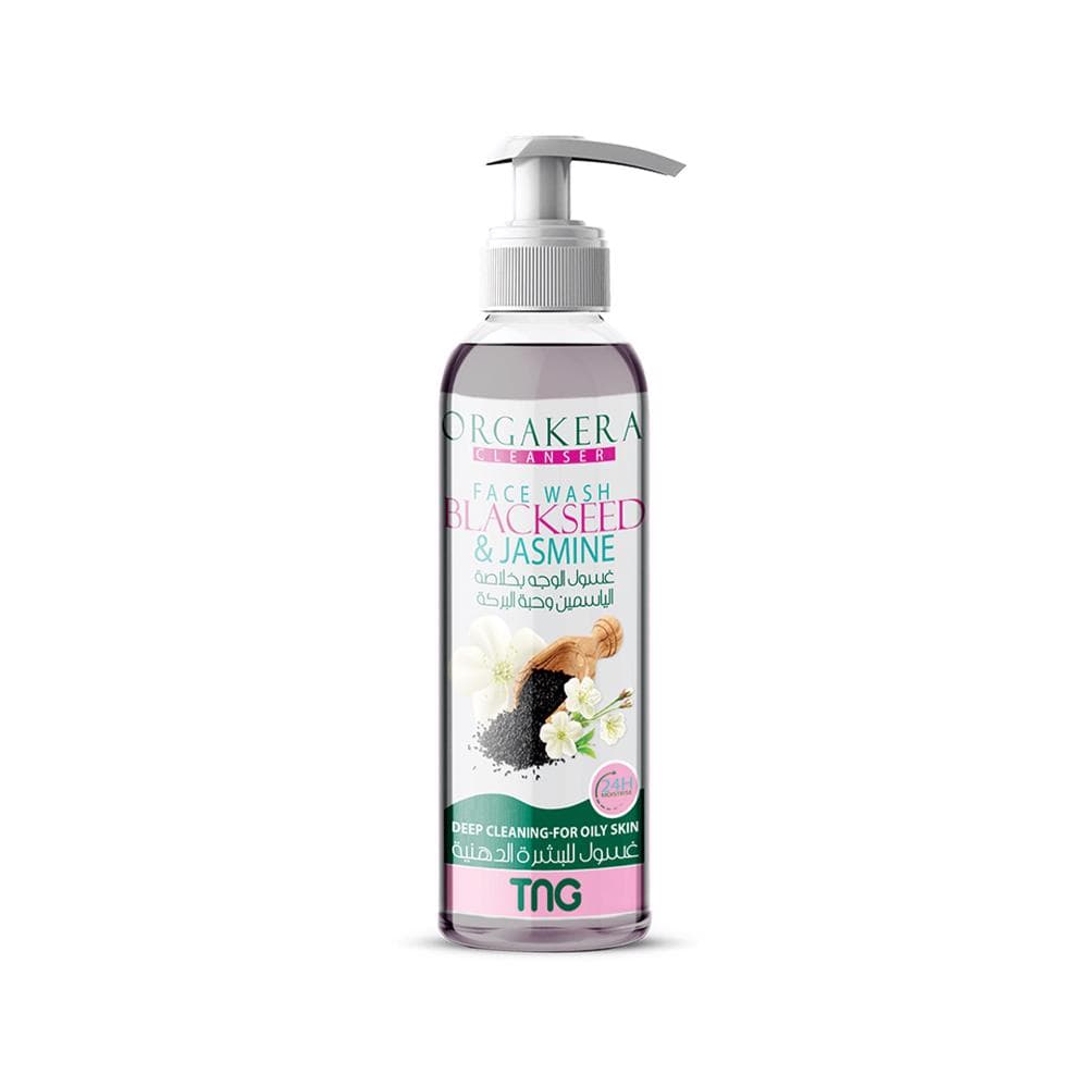 Orgakera cleanser face wash with Black seed & Jasmin 250 ml